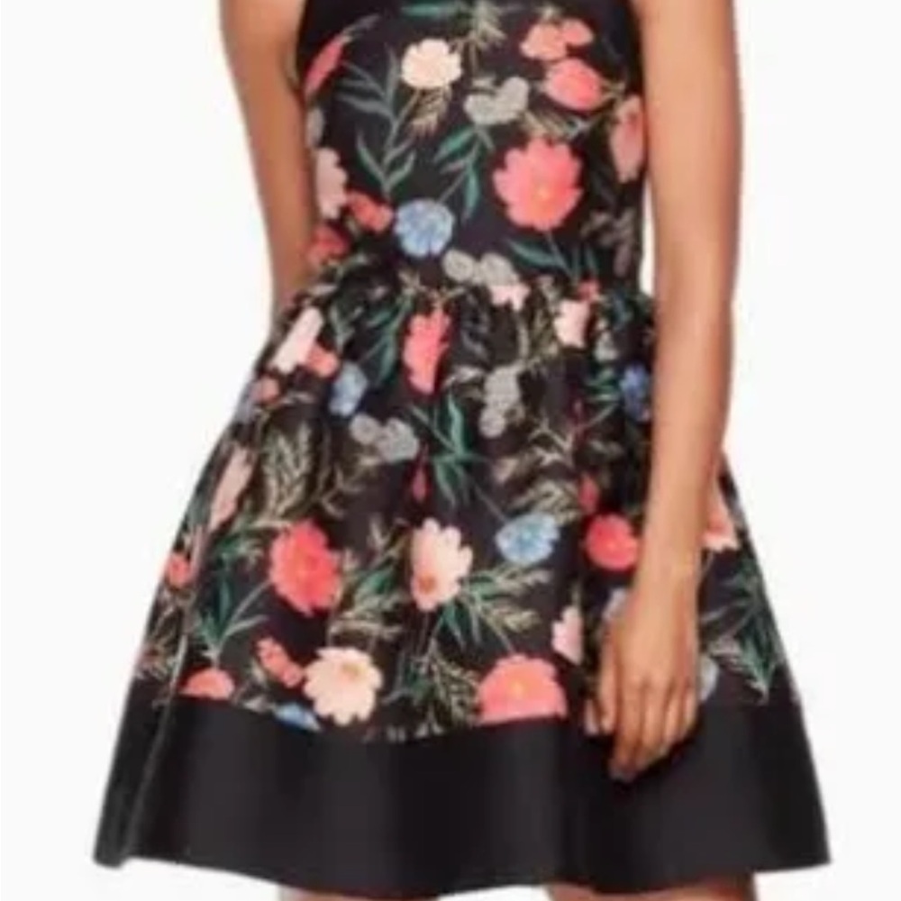 Floral Black Dress